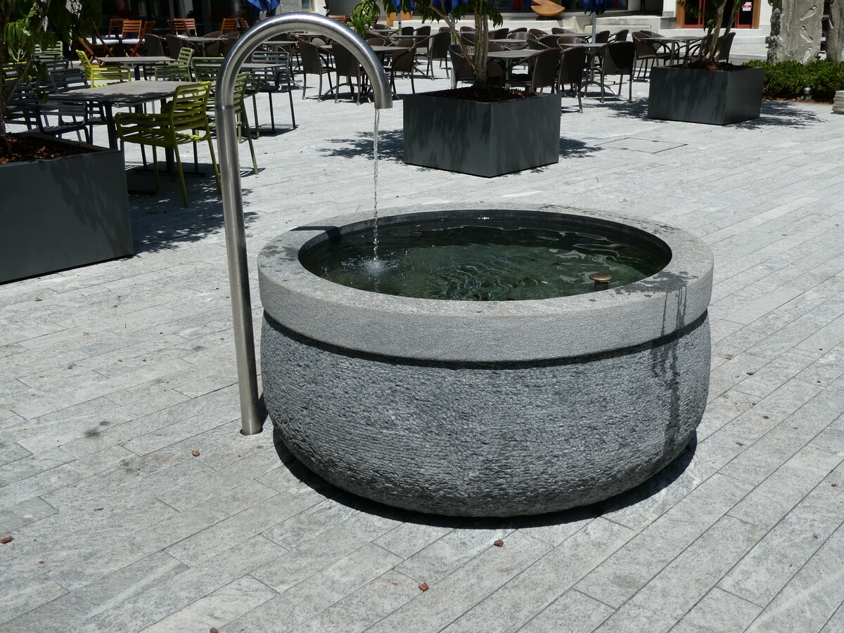 (237'301) - Brunnen am 19. Juni 2022 in Adelboden