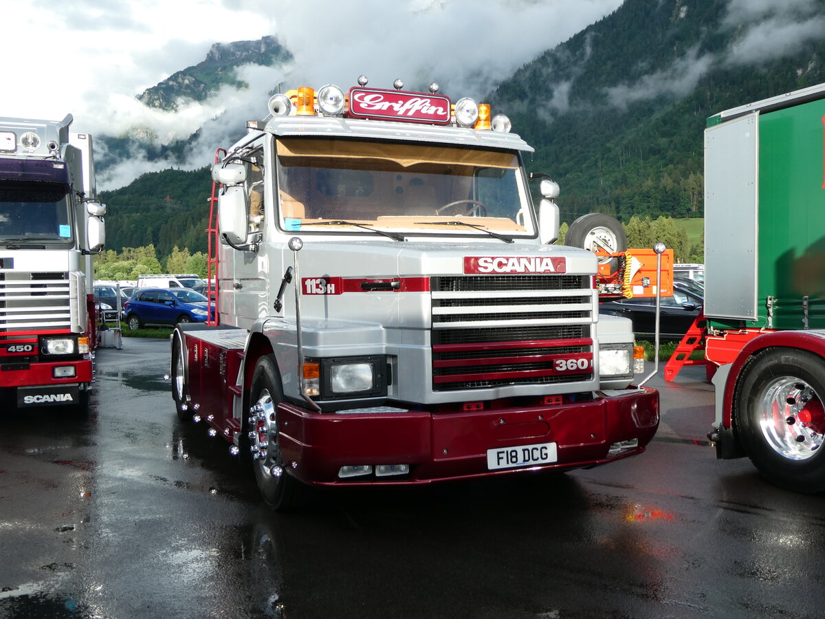 (237'448) - Griffin - F18 DCG - Scania am 24. Juni 2022 in Interlaken, Flugplatz