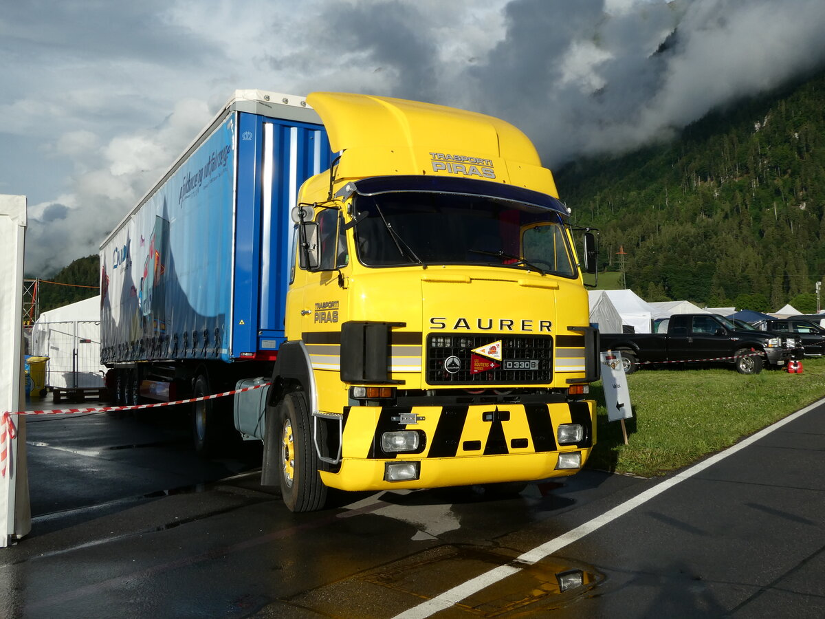 (237'452) - Piras - Saurer am 24. Juni 2022 in Interlaken, Flugplatz