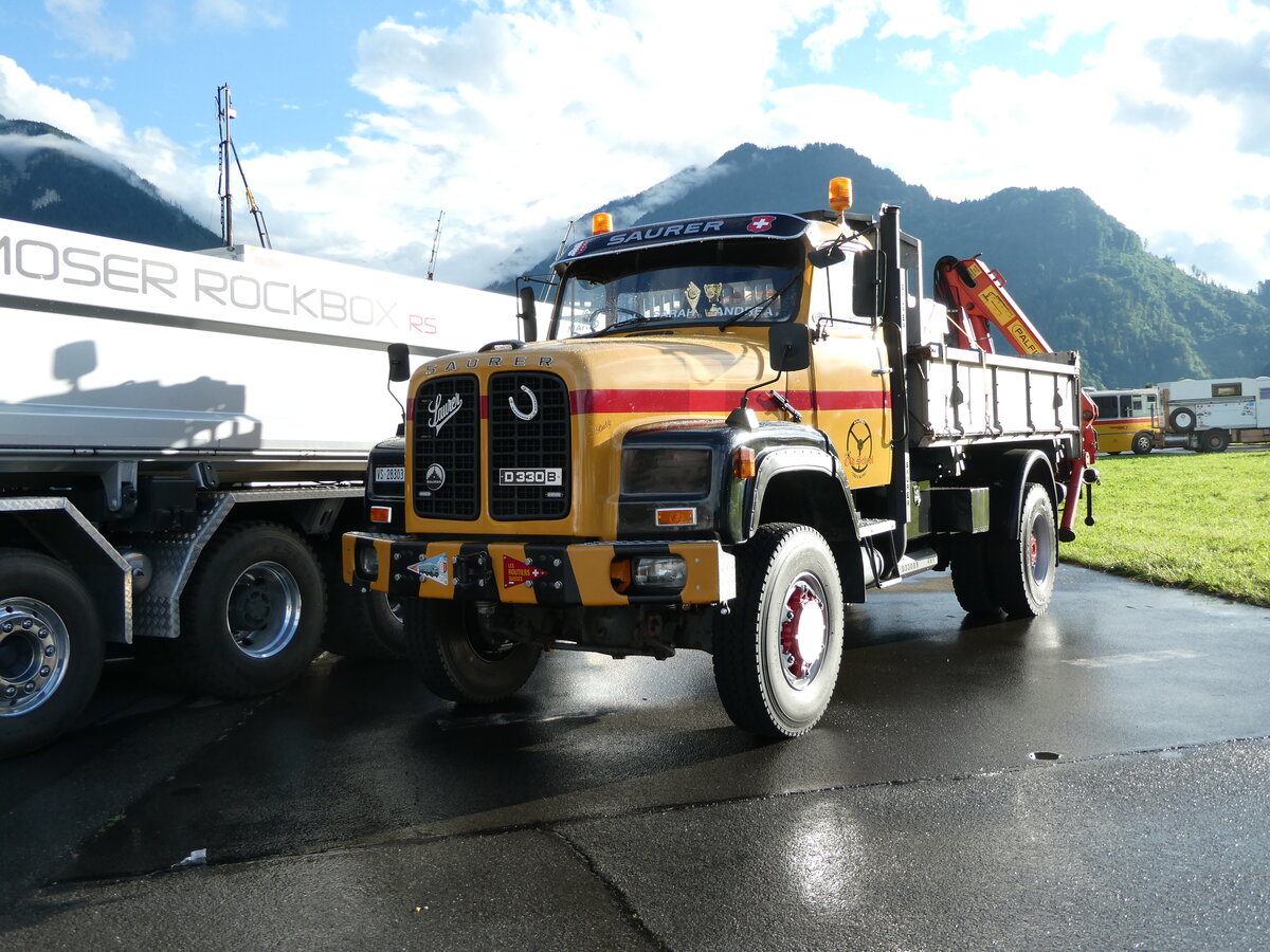 (237'453) - Saurer - VS 28'303 - am 24. Juni 2022 in Interlaken, Flugplatz