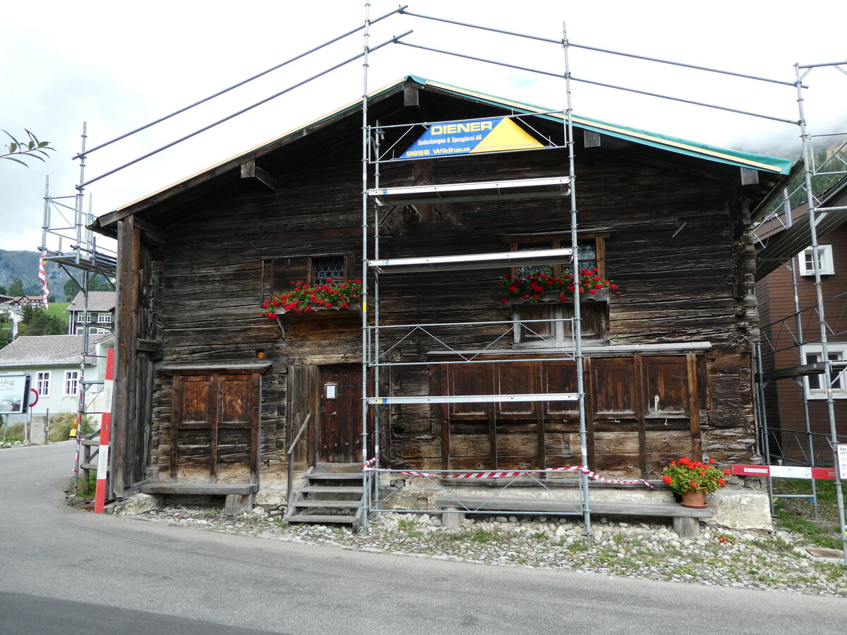 (239'234) - Das Zwingli-Geburtshaus am 20. August 2022 in Wildhaus