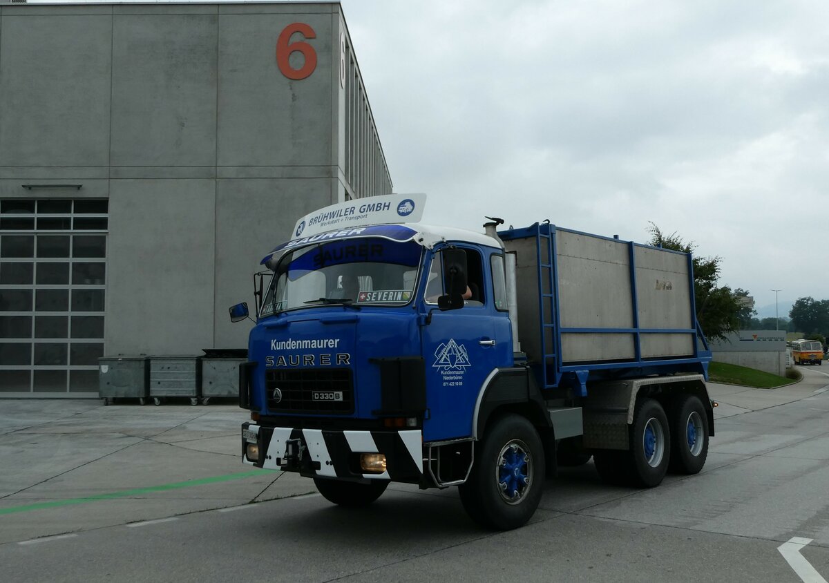 (239'514) - Br�hwiler, Niederb�ren - SG 27'381 U - Saurer am 27. August 2022 in Oberkirch, CAMPUS Sursee