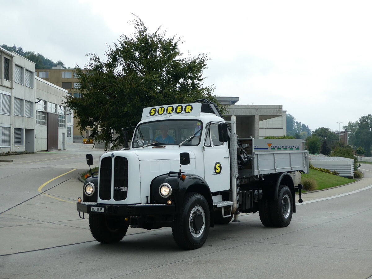 (239'542) - Surer, Arisdorf - BL 1538 - Saurer am 27. August 2022 in Oberkirch, CAMPUS Sursee