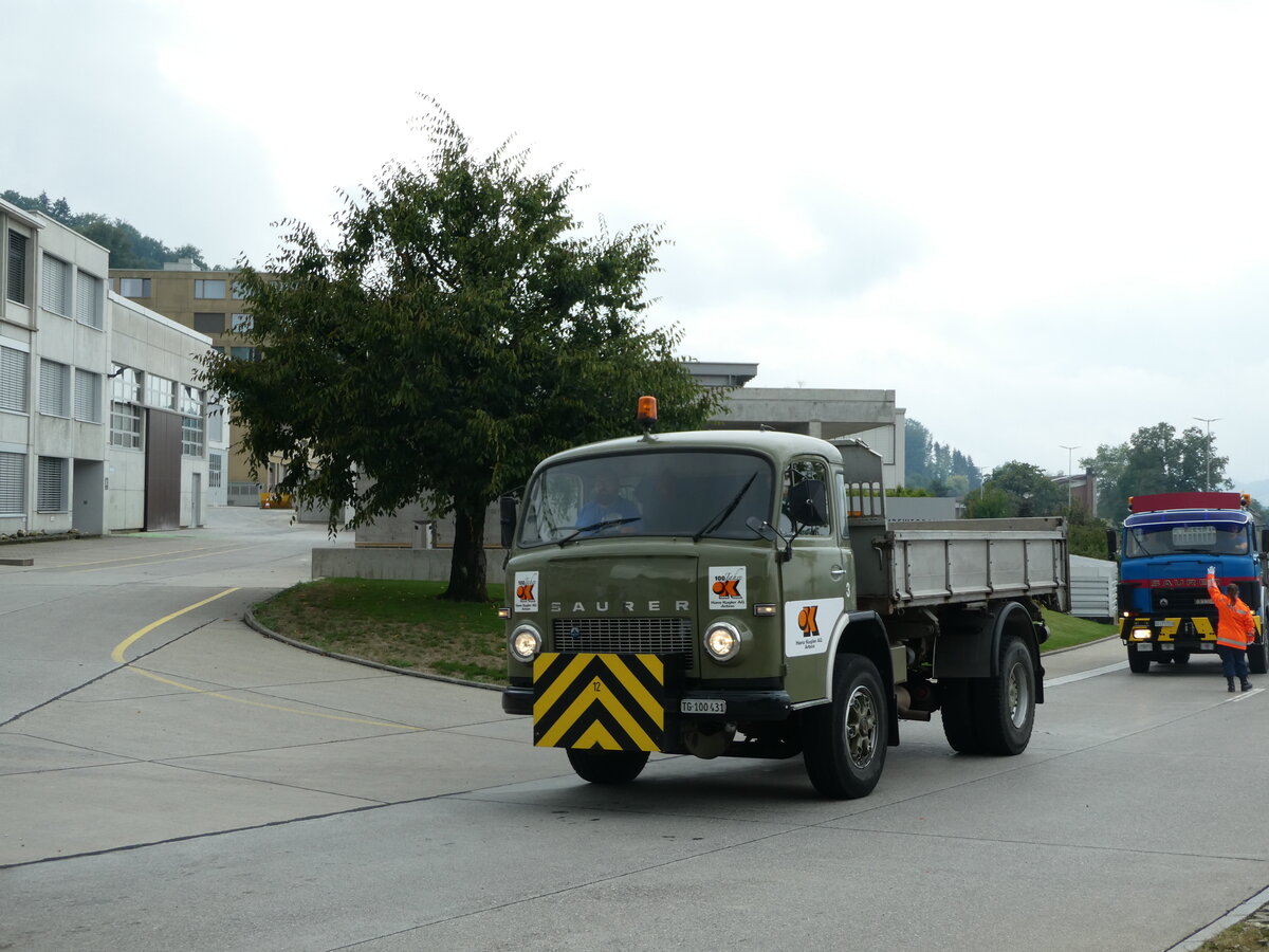 (239'546) - Kugler, Arbon - Nr. 3/TG 100'431 - Saurer am 27. August 2022 in Oberkirch, CAMPUS Sursee