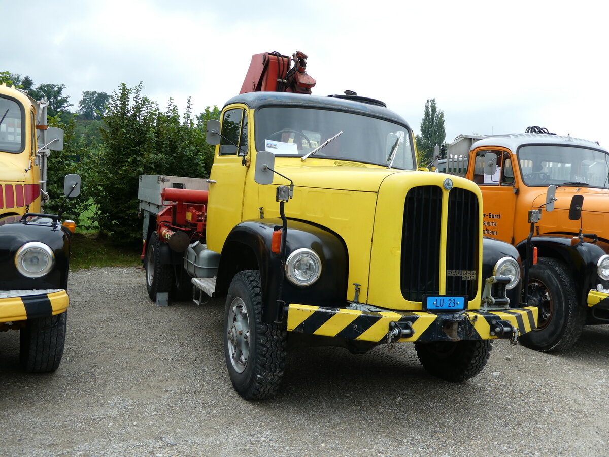 (239'661) - Saurer - LU 12 - am 27. August 2022 in Oberkirch, CAMPUS Sursee