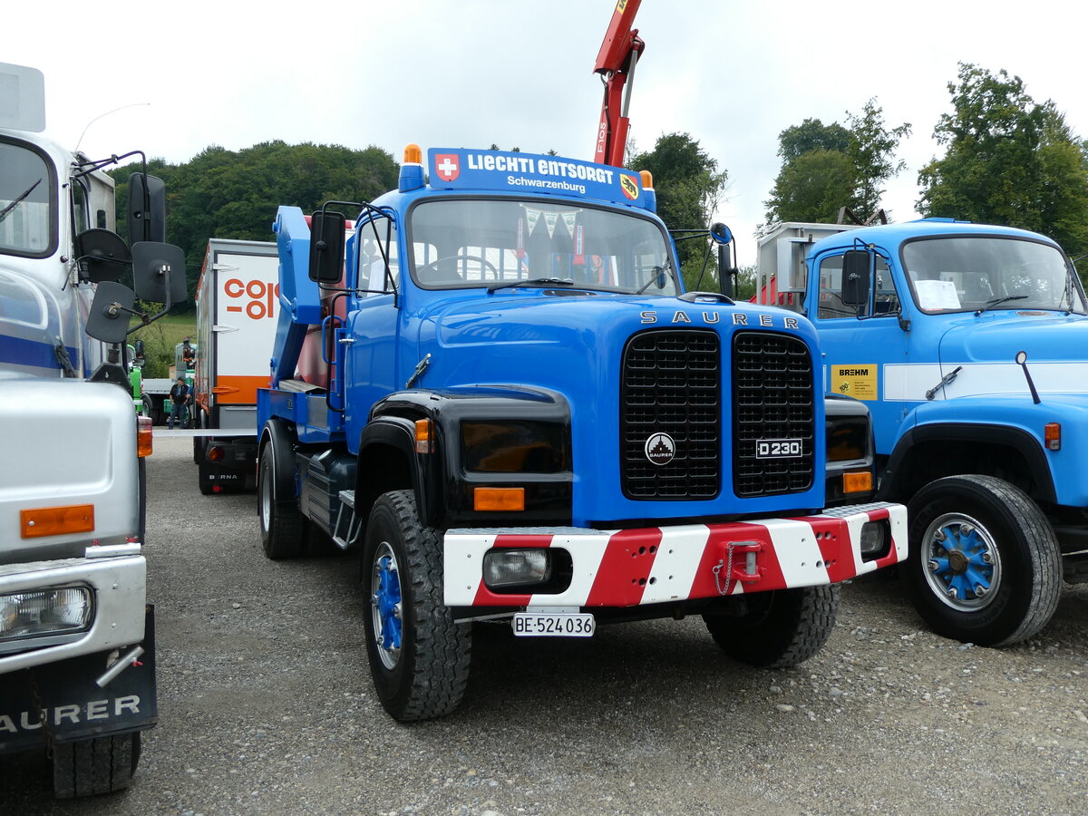 (239'665) - Liechti, Schwarzenburg - BE 524'036 - Saurer am 27. August 2022 in Oberkirch, CAMPUS Sursee