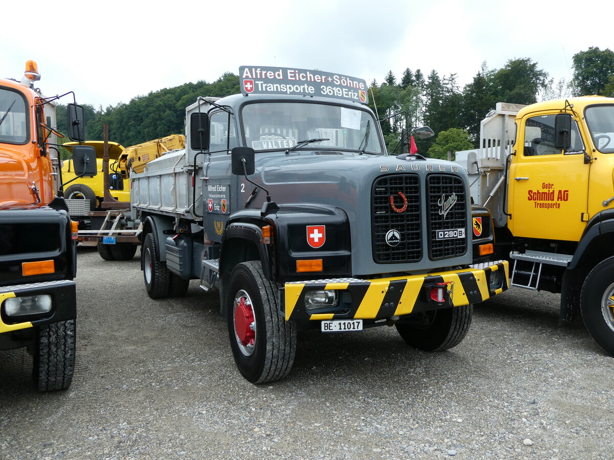 (239'666) - Eicher, Eriz - Nr. 2/BE 11'017 - Saurer am 27. April 2022 in Oberkirch, CAMPUS Sursee