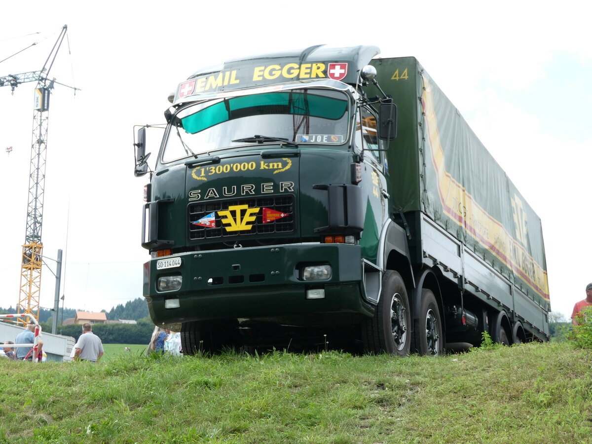 (239'696) - Egger, H�rkingen - Nr. 44/SO 114'044 - Saurer am 27. August 2022 in Oberkirch, CAMPUS Sursee