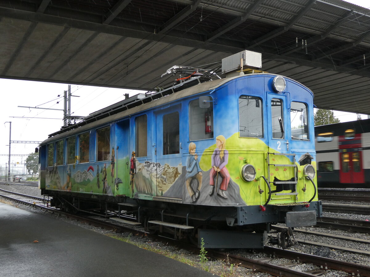 (240'473) - ASD-Triebwagen - Nr. 2 - am 1. Oktober 2022 im Bahnhof Aigle