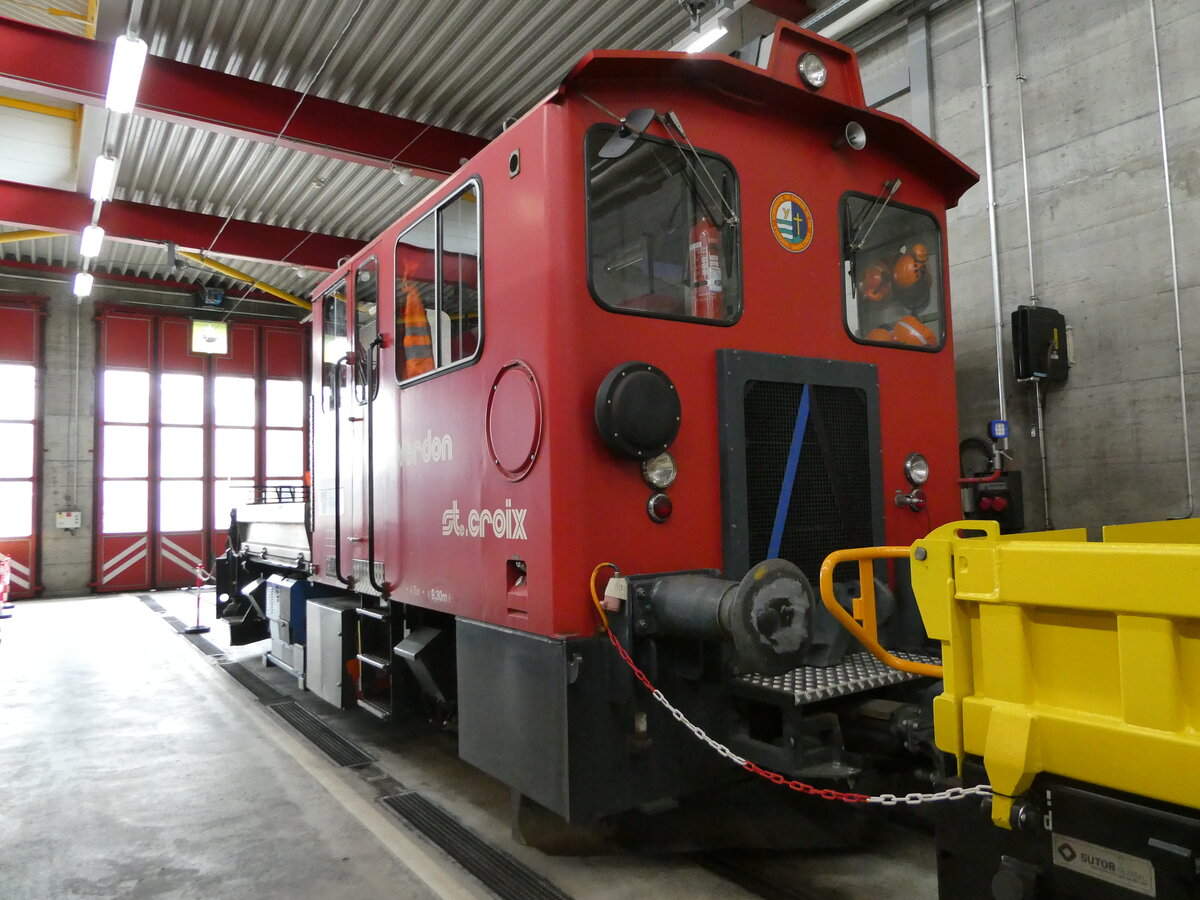 (240'506) - TRAVYS-Rangierlokomotive - Nr. 23 - am 2. Oktober 2022 in Yverdon, D�p�t