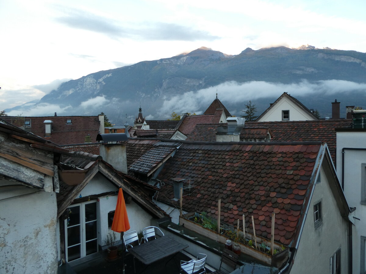 (241'258) - In der Altstadt von Chur am 14. Oktober 2022