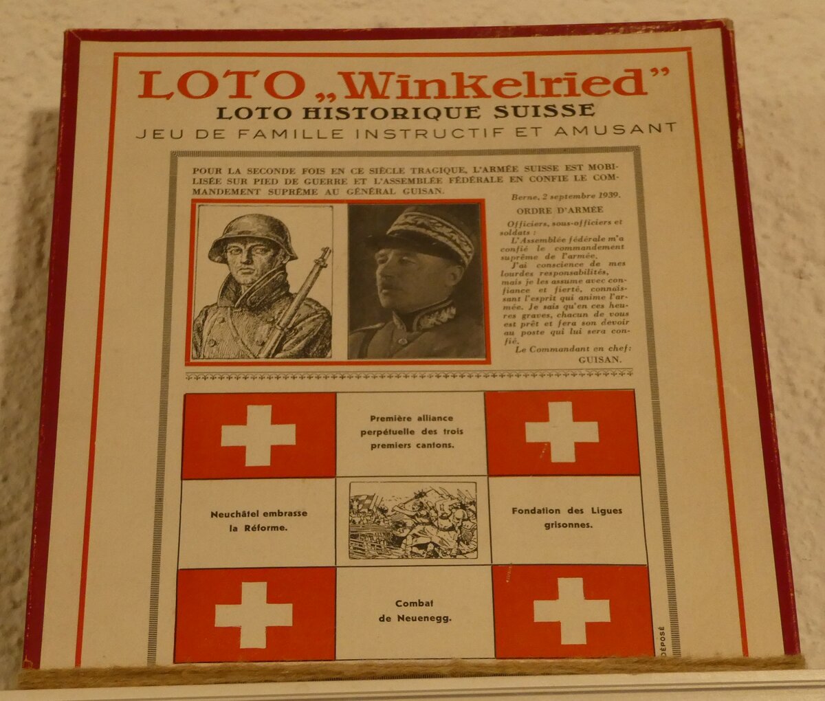 (241'526) - Lotto  Winkelried  am 18. Oktober 2022 in Spiez, Spielzeugmuseum