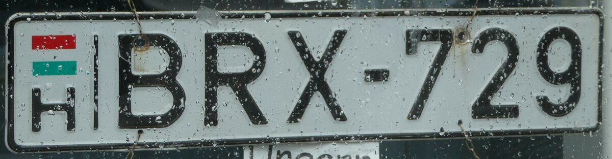 (242'133) - Autonummer aus Ungarn - BRX-729 - am 5. November 2022 beim Bahnhof Interlaken Ost