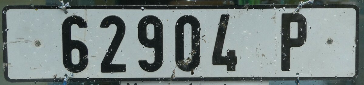 (242'148) - Autonummer aus Morea - 62'904 P - am 5. November 2022 beim Bahnhof Interlaken Ost