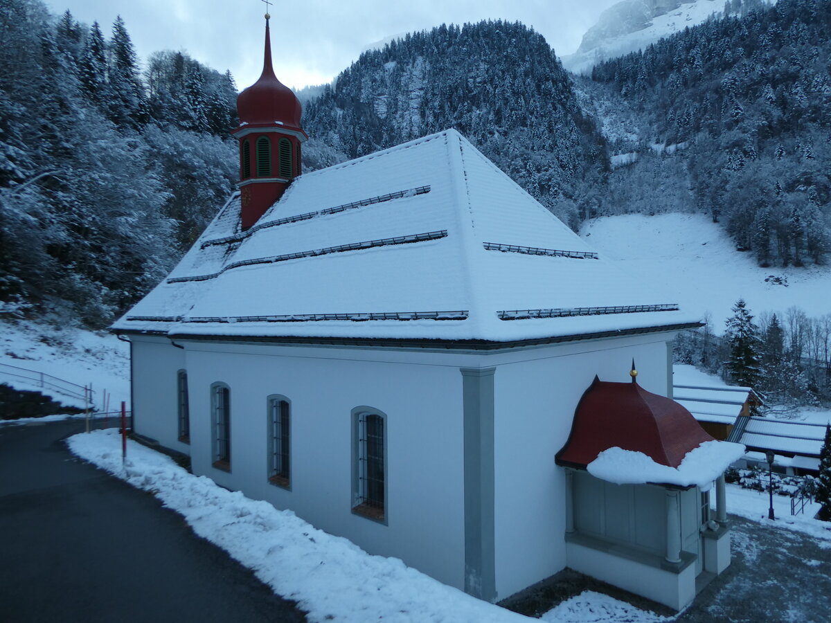 (243'600) - Kirche Maria zum Guten Rat am 8. Dezember 2022 in Riemenstalden