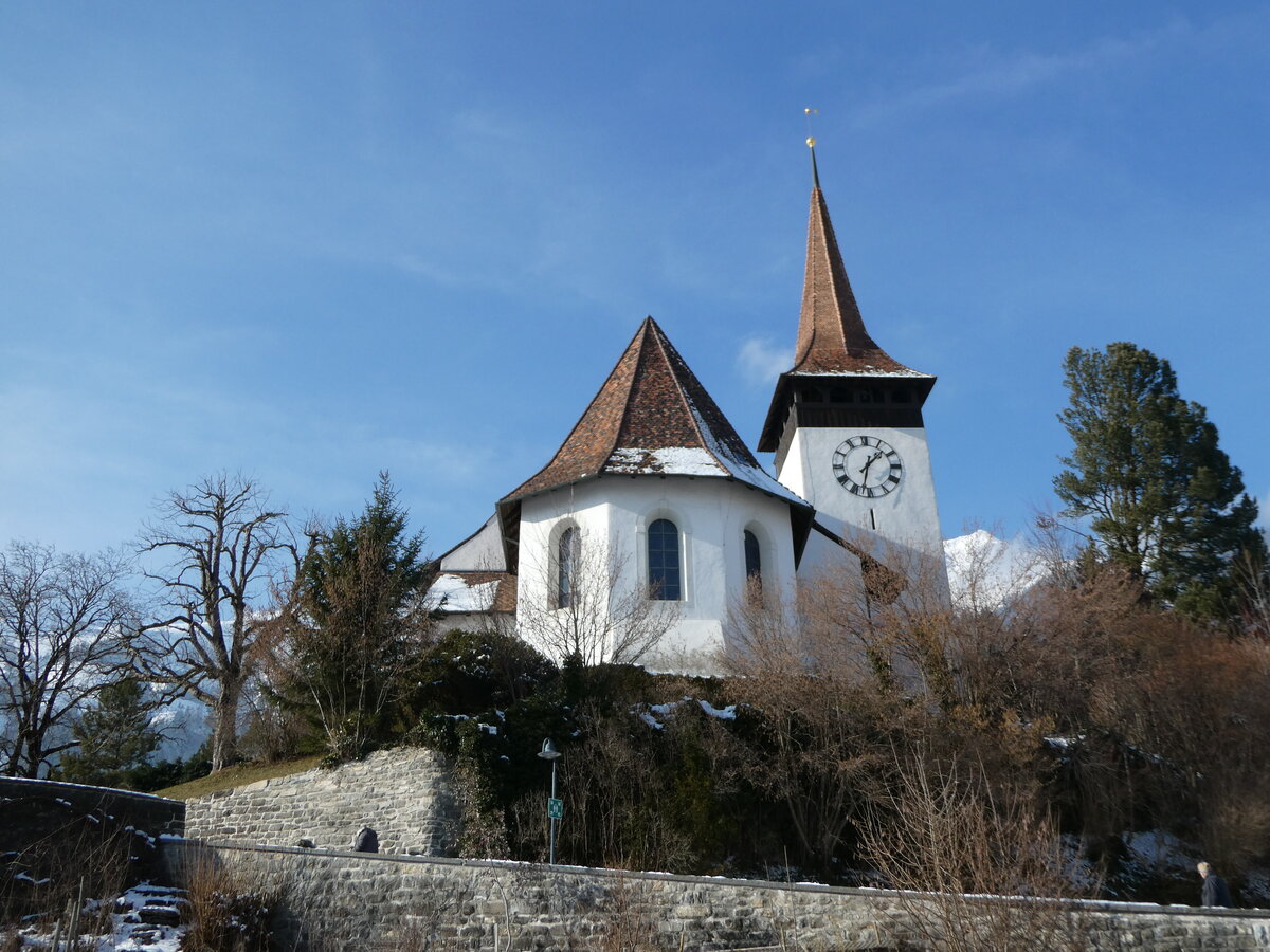 (245'538) - Die Kirche Frutigen am 29. Januar 2023