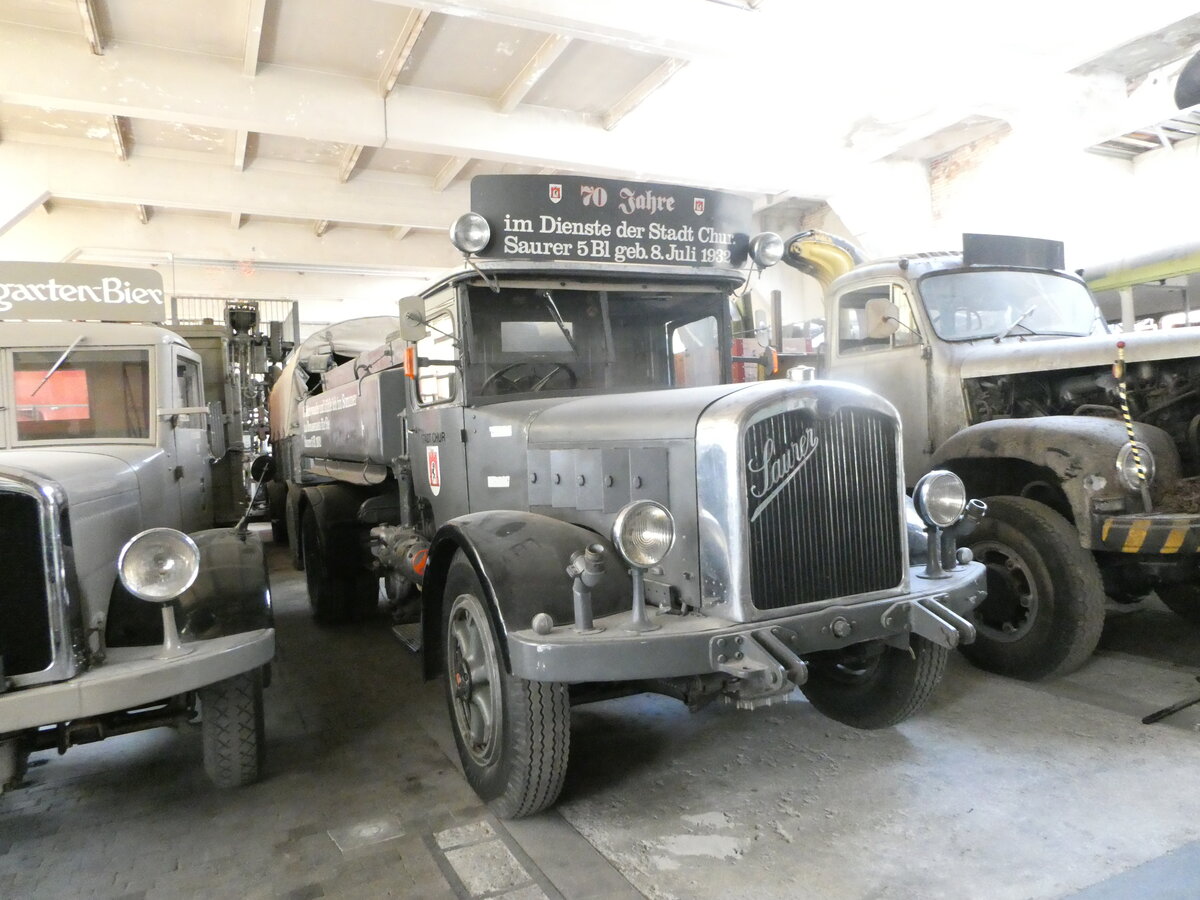 (247'348) - Stadt Chur - Saurer am 17. M�rz 2023 in Arbon, Saurermuseum Depot
