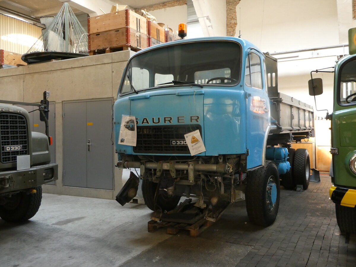 (247'359) - F�llemann, Steckborn - Saurer am 17. M�rz 2023 in Arbon, Saurermuseum Depot