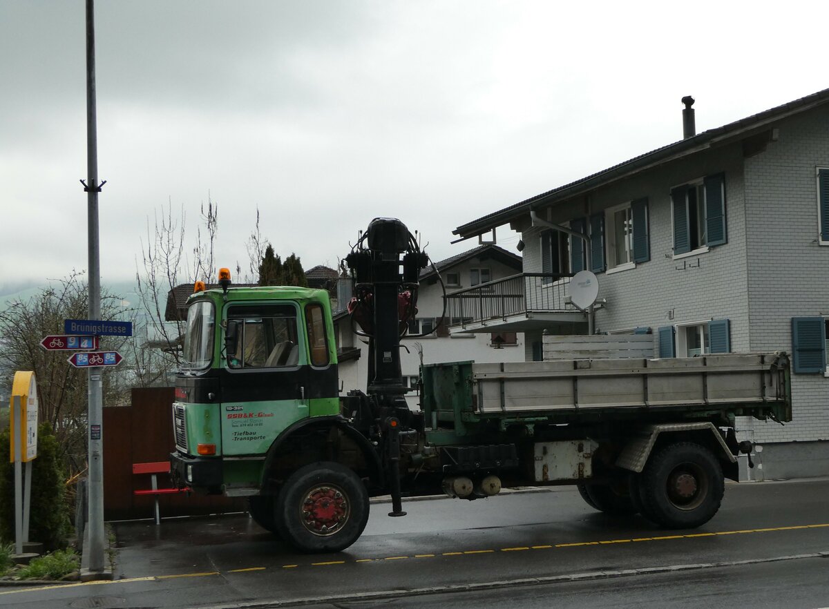 (247'588) - SSB&K, Giswil - OW 1069 - MAN am 24. M�rz 2023 in Giswil