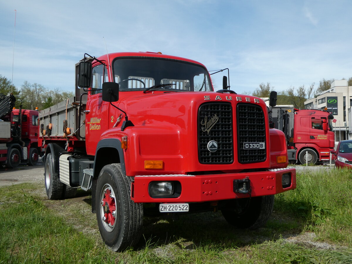 (249'262) - M�ller, Dietikon - Nr. 2/ZH 220'522 - Saurer am 29. April 2023 in Dietikon