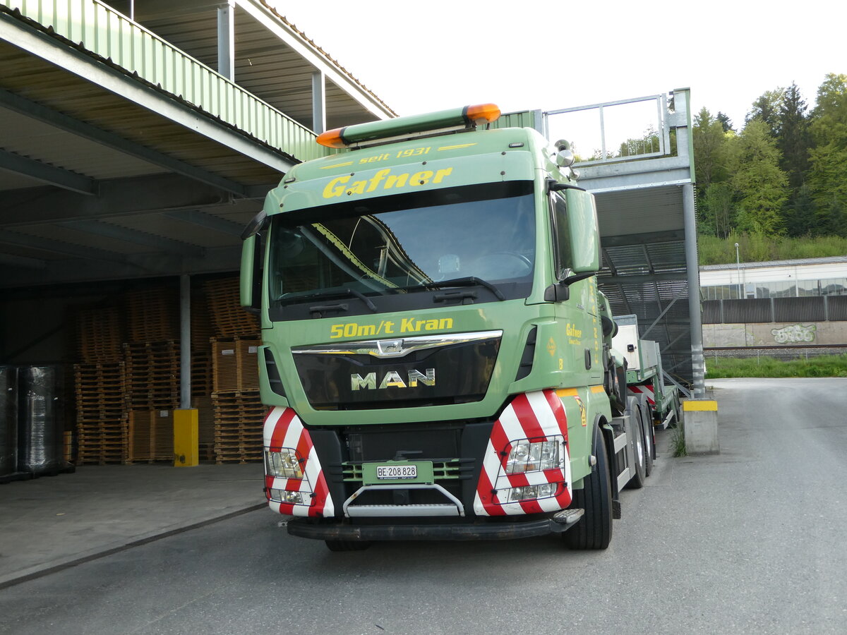 (249'565) - Gafner, Gwatt - Nr. 8/BE 208'828 - MAN am 4. Mai 2023 in Gwatt, Garage