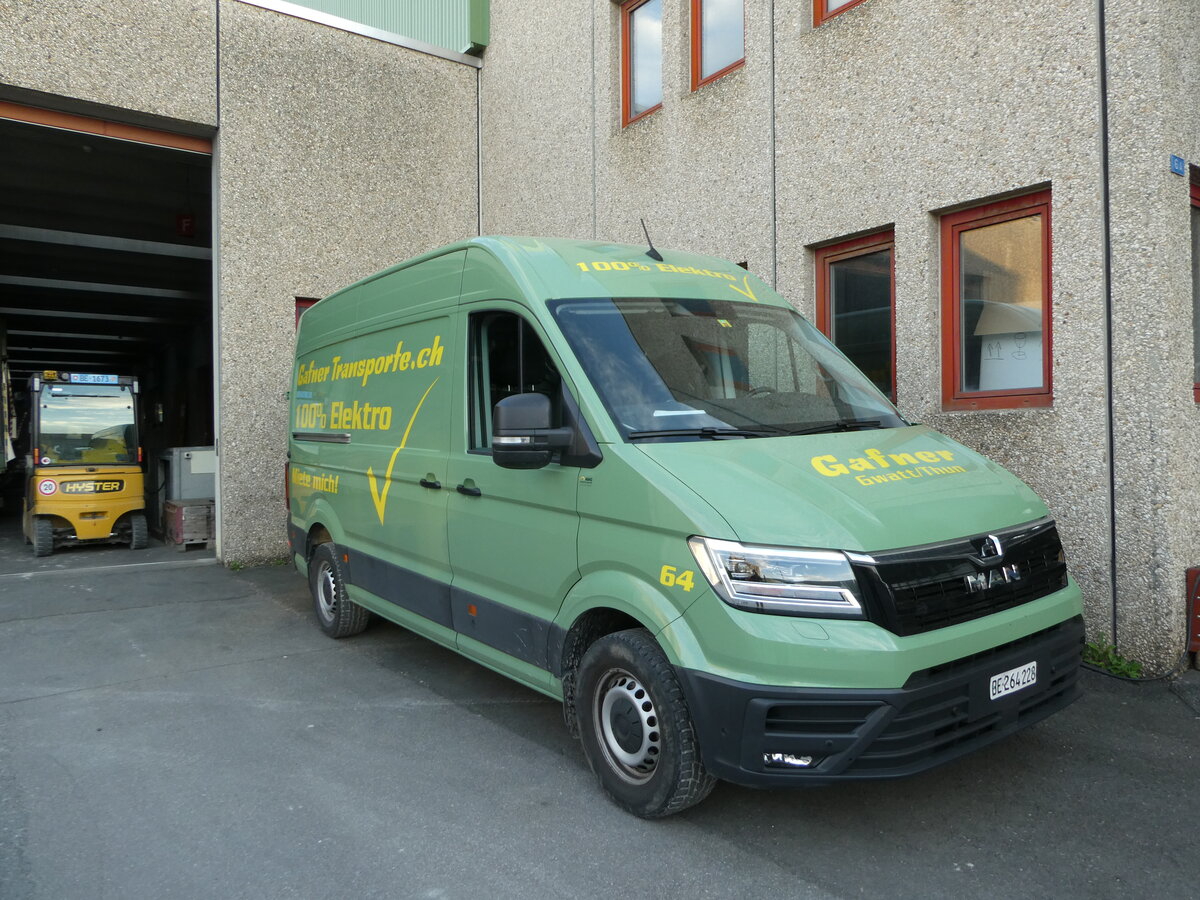 (249'566) - Gafner, Gwatt - Nr. 64/BE 264'228 - MAN am 4. Mai 2023 in Gwatt, Garage