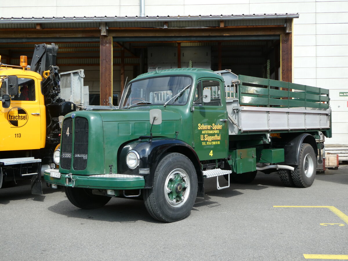 (249'706) - Scherer-Spuler, U.Siggenthal - Nr. 4/SO 37'432 - Saurer am 6. Mai 2023 in Attikon, Wegm�ller