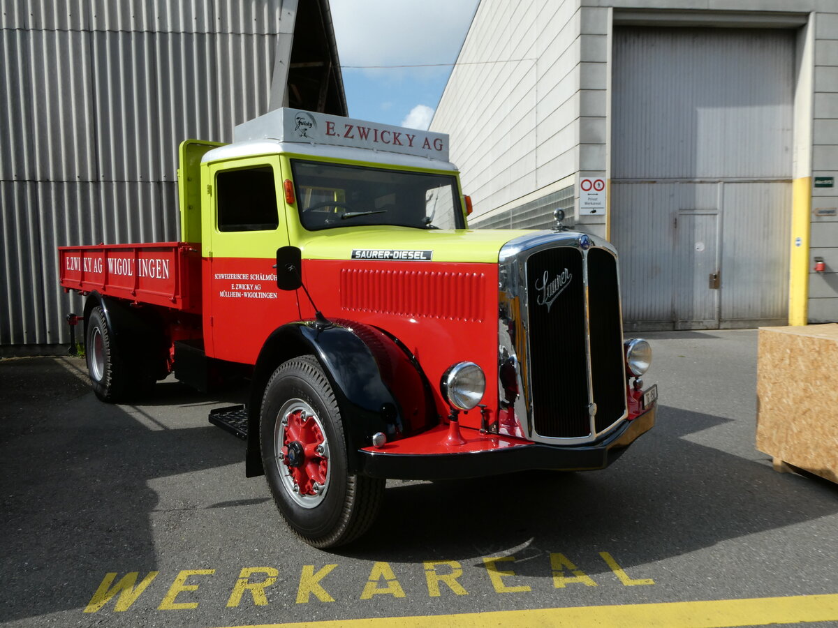 (249'718) - Zwicky, M�llheim - TG 958 - Saurer am 6. Mai 2023 in Attikon, Wegm�ller