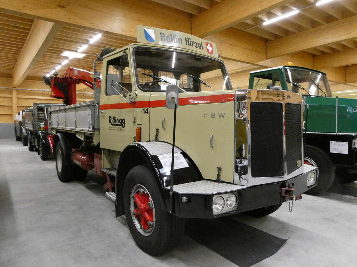 (251'261) - R�llin, Hirzel - Nr. 14 - FBW am 10. Juni 2023 in N�fels, FBW-Museum