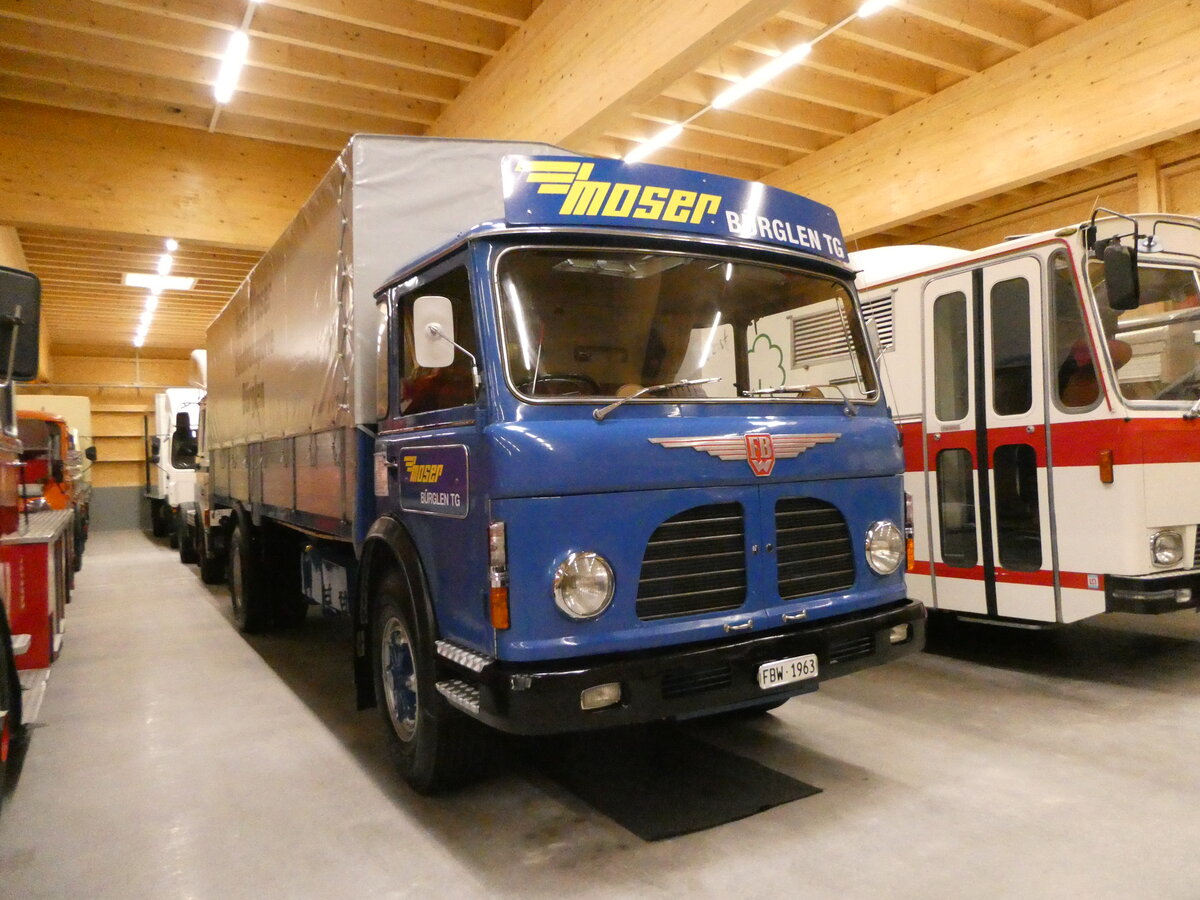 (251'263) - Moser, B�rglen - FBW am 10. Juni 2023 in N�fels, FBW-Museum