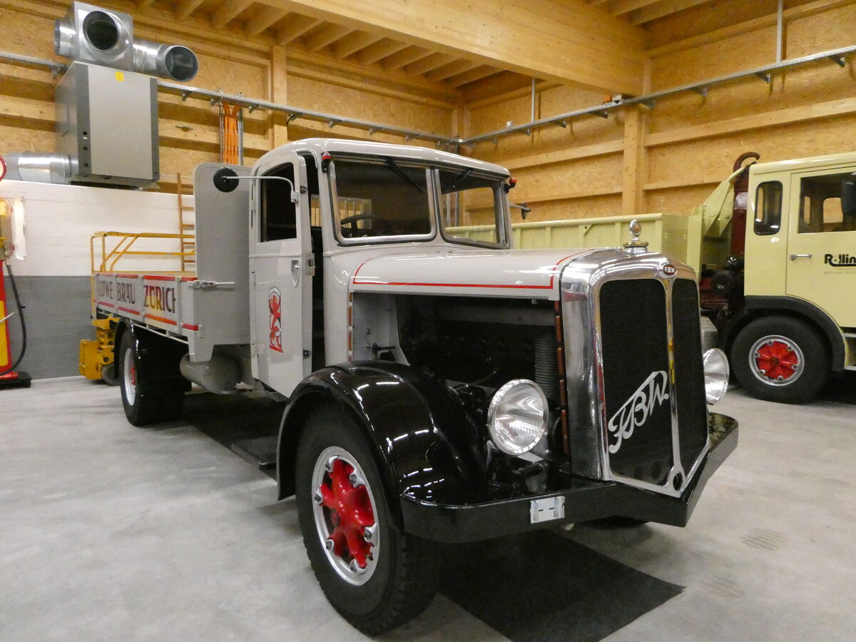 (251'269) - L�wenbr�u, Z�rich - FBW am 10. Juni 2023 in N�fels, FBW-Museum