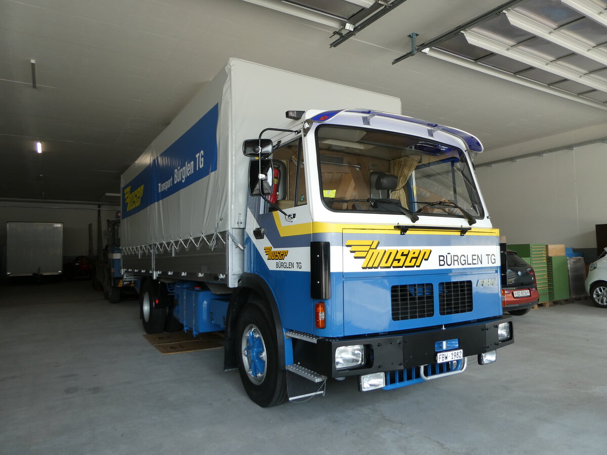 (251'324) - Moser, B�rglen - FBW am 10. Juni 2023 in N�fels, FBW-Museum