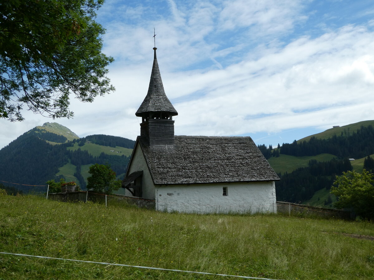 (252'180) - Das Kirchlein Abl�ndschen am 1. Juli 2023