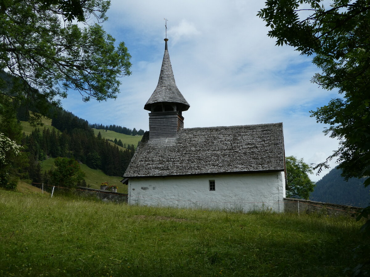 (252'181) - Das Kirchlein Abl�ndschen am 1. Juli 2023