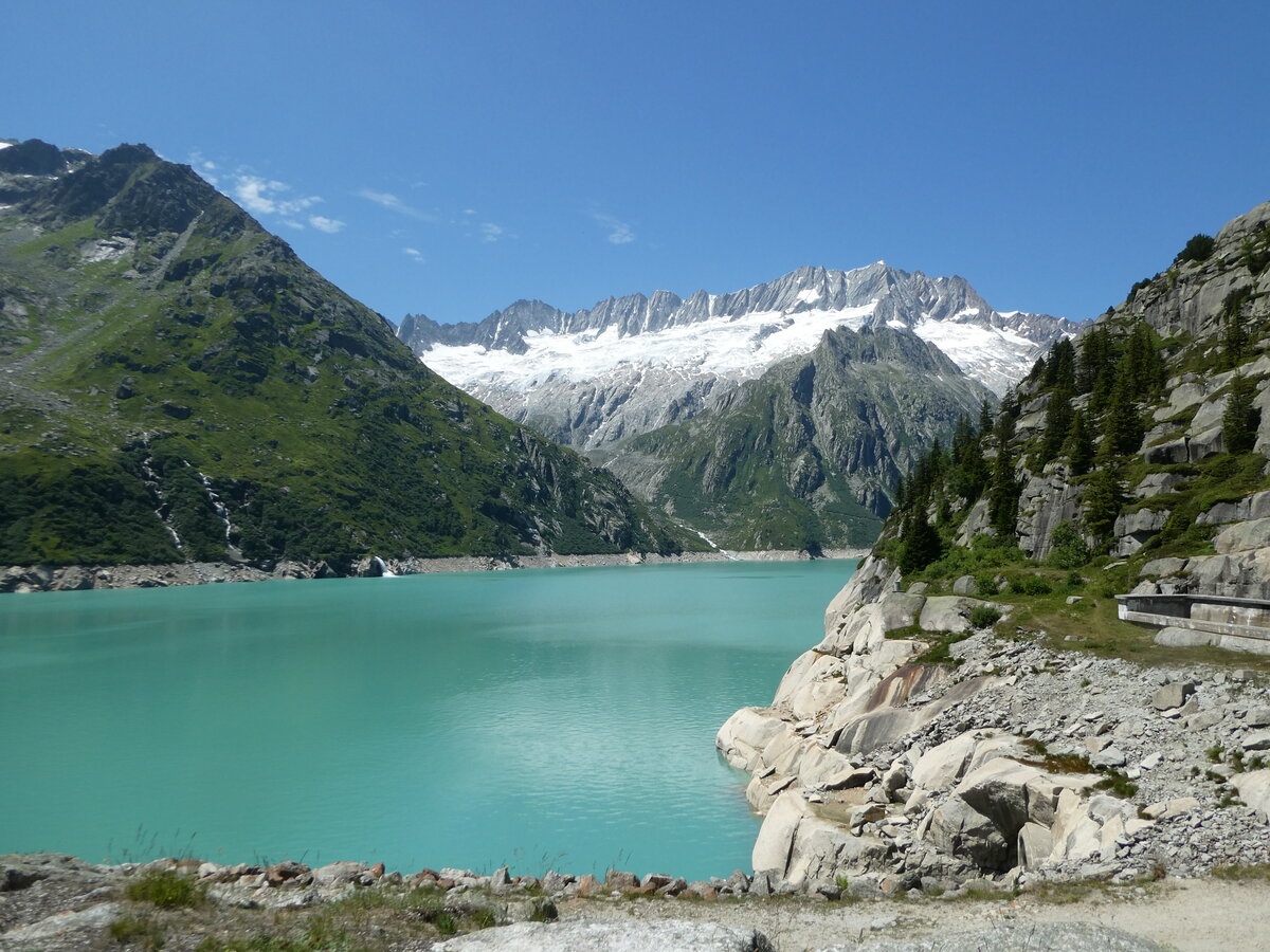 (252'551) - Dammastock, Dammagletscher und G�scheneralpsee am 9. Juli 2023 auf der G�scheneralp