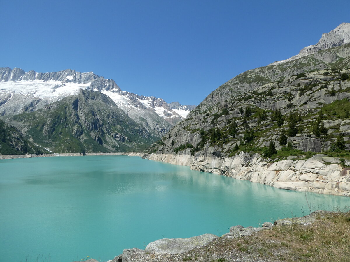 (252'555) - Dammastock, Dammagletscher und G�scheneralpsee am 9. Juli 2023 auf der G�scheneralp