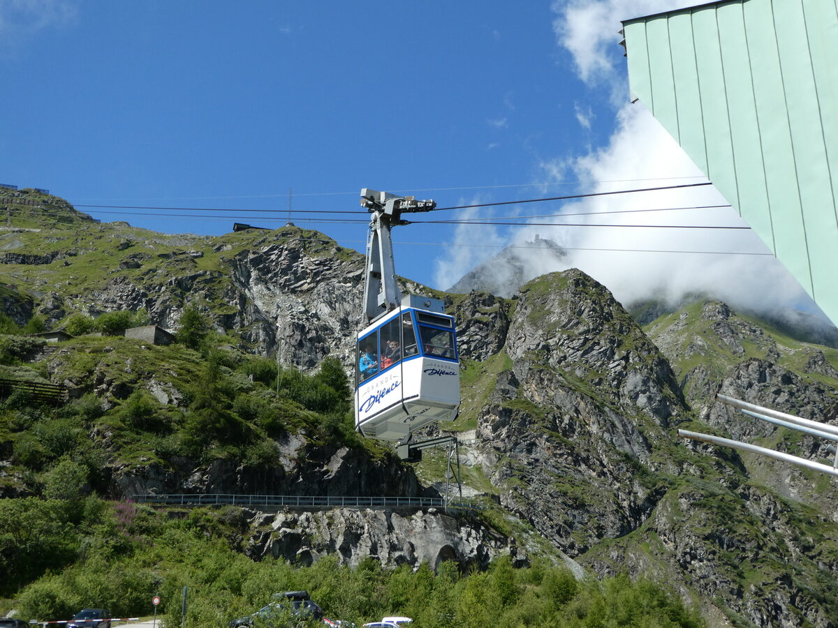 (253'196) - Luftseilbahn Grande Dixence - Nr. 1 - am 30. Juli 2023 in Dixence