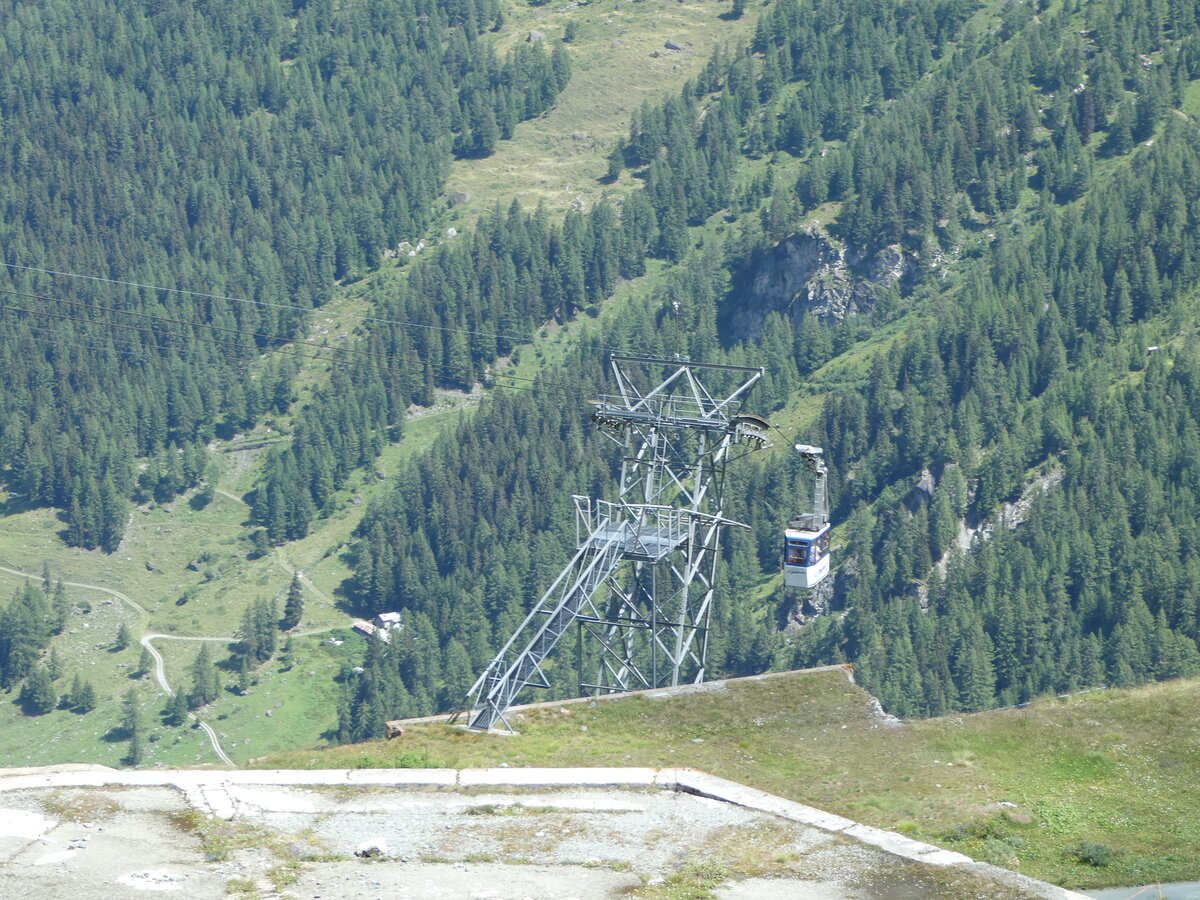 (253'200) - Luftseilbahn Grande Dixence - Nr. 1 - am 30. Juli 2023 in Dixence