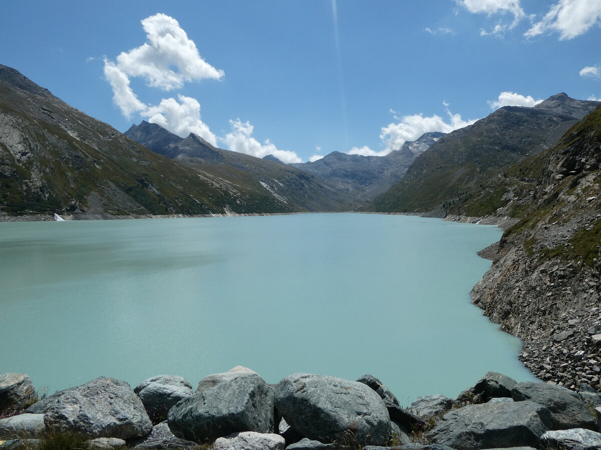 (253'839) - Der Mattmark Stausee am 15. August 2023