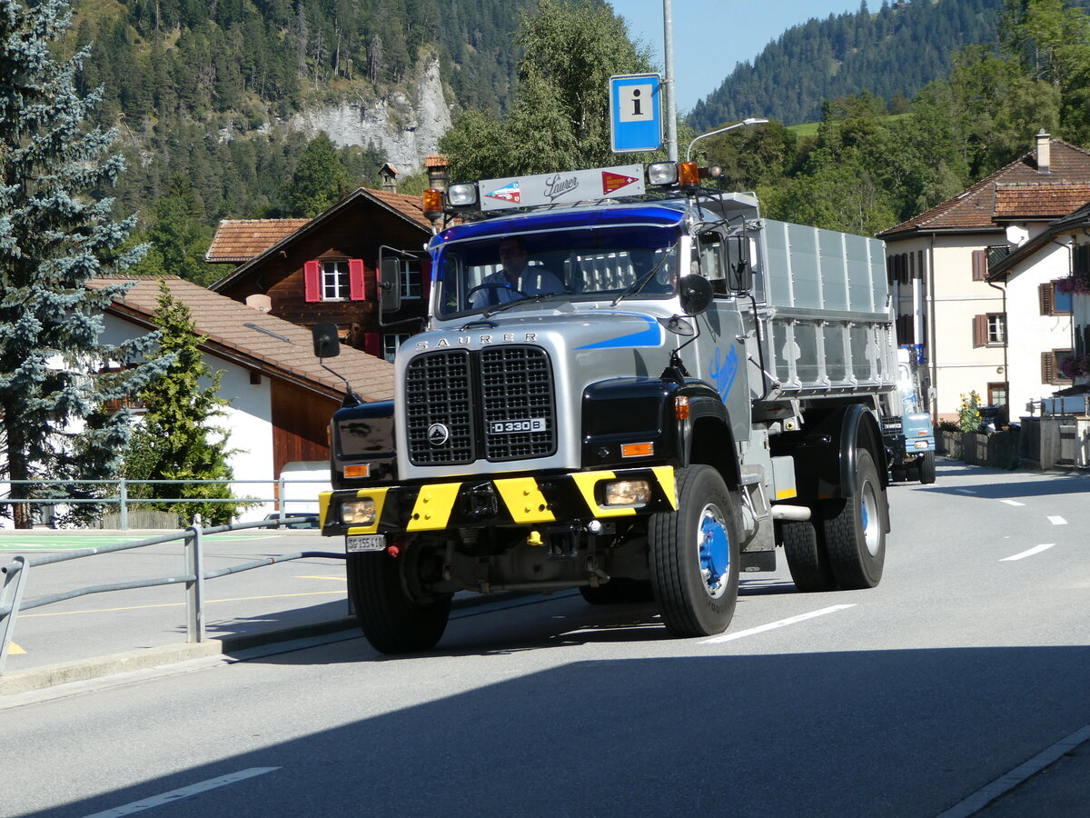 (254'885) - Saurer - SG 155'410 - am 8. September 2023 in Zillis, Dorf