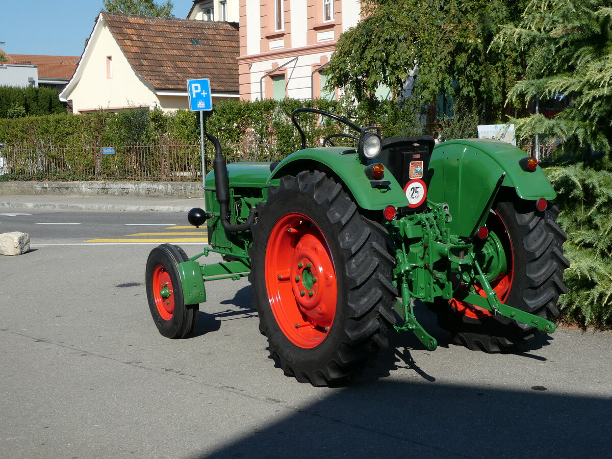(255'031) - Deutz - BE 11'184 - am 9. September 2023 beim Bahnhof Kerzers