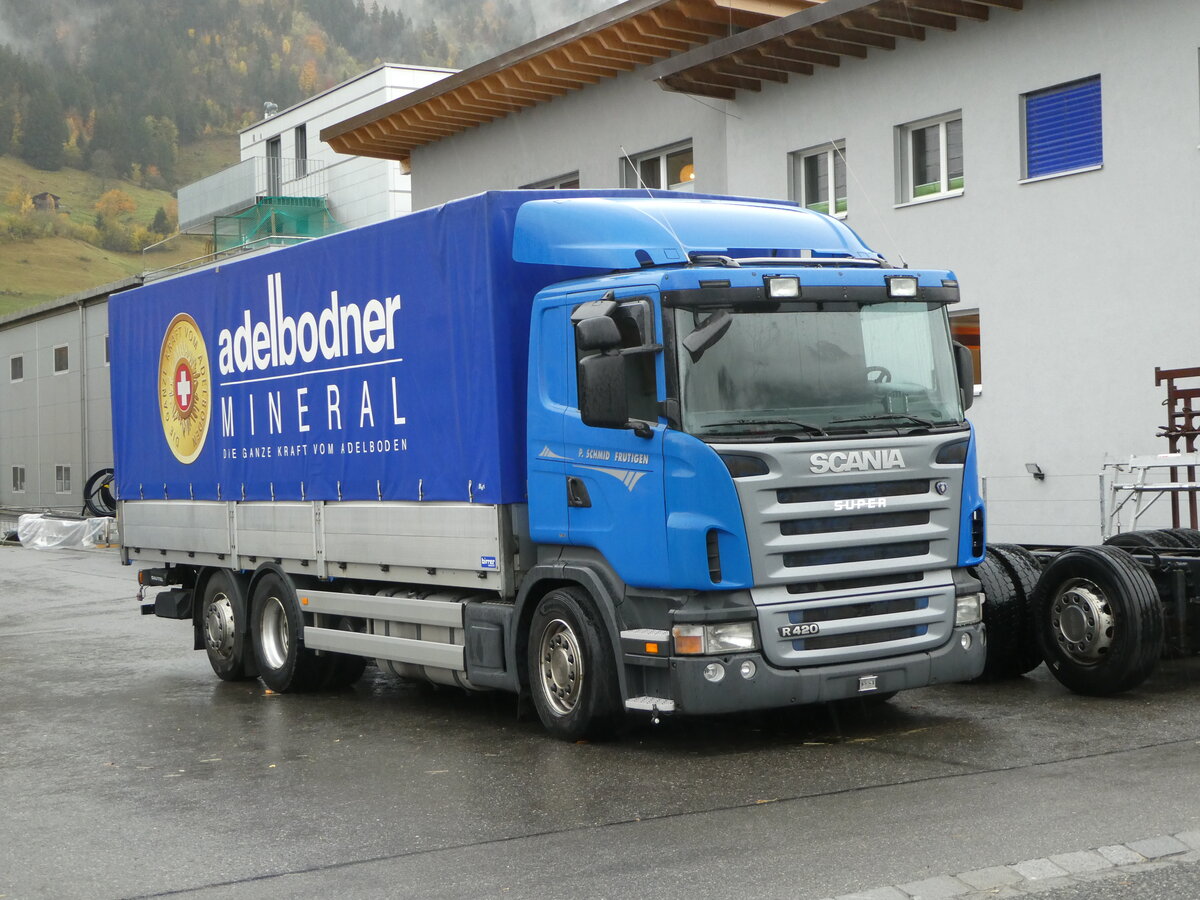 (256'996) - Schmid, Frutigen - Scania am 14. November 2023 in Frutigen