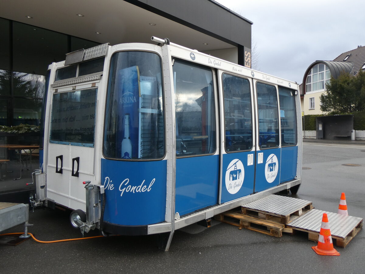 (258'749) - Die Gondel (ex M�nnlichen Gondelbahn) am 15. Januar 2024 in Thun, KK Thun