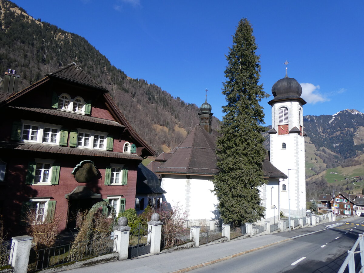 (259'305) - Kirche am 13. Februar 2024 in Melchtal