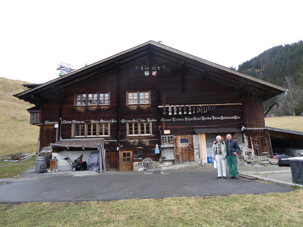 (259'513) - Haus von 1900 am 22. Februar 2024 in Adelboden, Burriszun