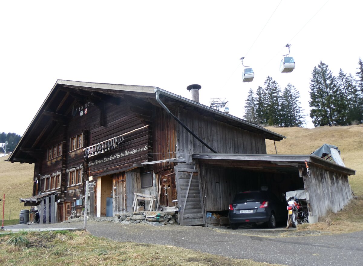 (259'515) - Haus von 1900 am 22. Februar 2024 in Adelboden, Burriszun