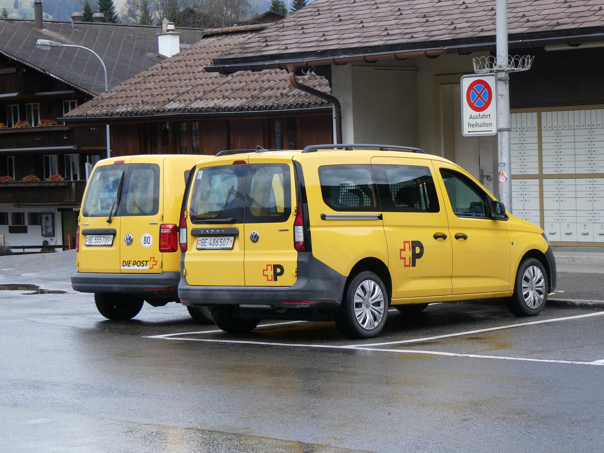 (260'591) - Die Post - BE 486'507 - VW am 21. M�rz 2024 in Gstaad, Post (Neues Logo)