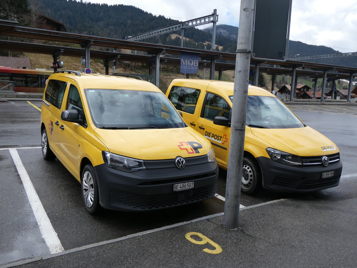 (260'594) - Die Post - BE 486'507 - VW am 21. M�rz 2024 in Gstaad, Post (Neues Logo)