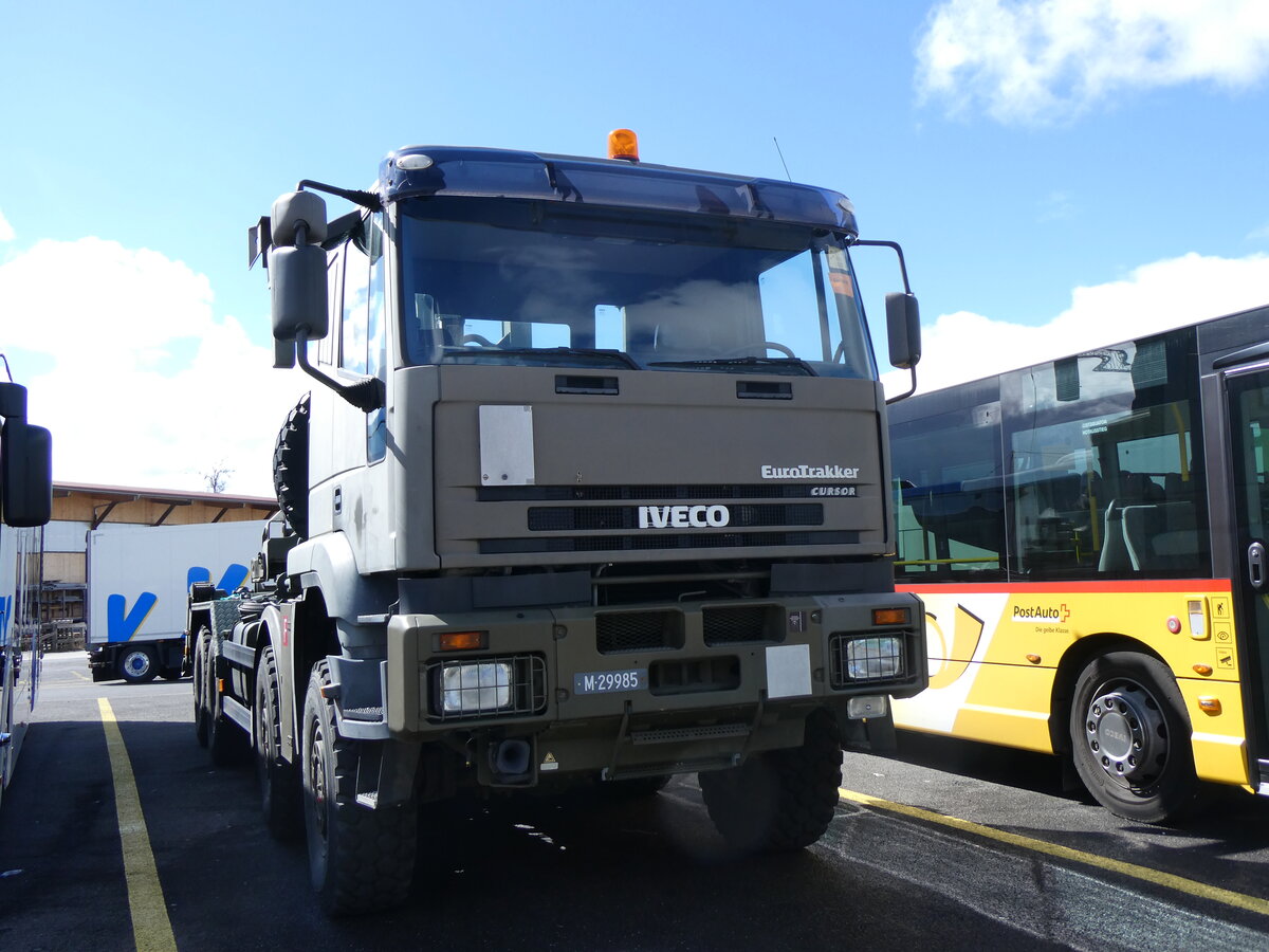 (260'666) - Schweizer Armee - M+29'985 - Iveco am 24. M�rz 2024 in Kerzers, Interbus