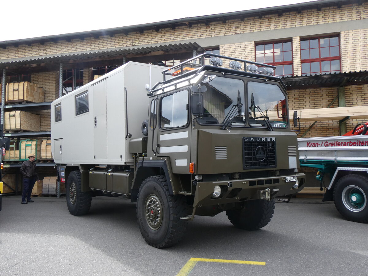 (261'907) - Saurer - SG 308'338 - am 4. Mai 2024 in Attikon, Wegm�ller